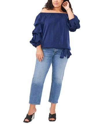 Vince Camuto Plus Size Bubble-Sleeve Off-The-Shoulder Top 3 Vince Camuto Plus Size Bubble-Sleeve Off-The-Shoulder Top - Image 3