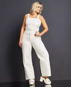 Royalty By Maluma Women's Quilted Button-Fly Pants, Created For Macy's -VINCE CAMUTO Shop 22394771 fpx