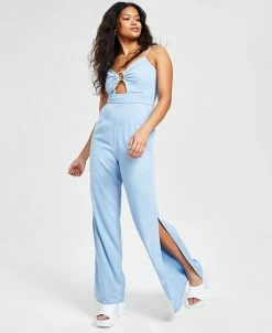 Bar III Women's Sleeveless Wide-Leg Jumpsuit, Created For Macy's