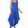 Vince Camuto Women's Sleeveless Tie Shoulder Challis Jumpsuit
