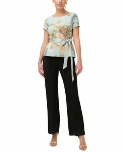 Adrianna Papell Women's Textured Floral-Print Top 7 Adrianna Papell Women's Textured Floral-Print Top -VINCE CAMUTO Shop 22445850 fpx