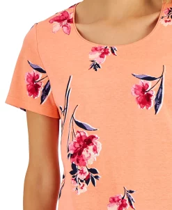 Karen Scott Women's Venus Fleur Printed Relaxed Top, Created For Macy's 7 Karen Scott Women's Venus Fleur Printed Relaxed Top, Created For Macy's -VINCE CAMUTO Shop 22514416 fpx