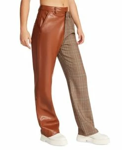 Steve Madden Women's Mackenzie Mixed-Media Pants -VINCE CAMUTO Shop 22523922 fpx