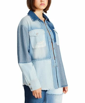 Steve Madden Women's Kylie Colorblocked Shacket 3 Steve Madden Women's Kylie Colorblocked Shacket - Image 3