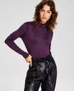 And Now This Women's Mock-Turtleneck Long-Sleeve Bodysuit -VINCE CAMUTO Shop 22541364 fpx