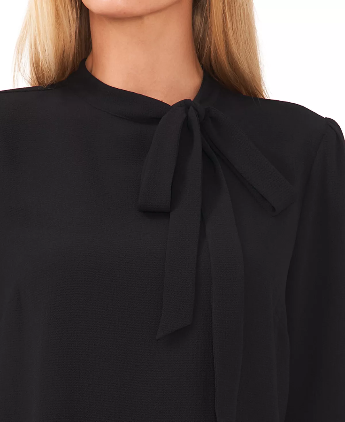 CeCe Women's Ruffled Elbow-Sleeve Tie-Neck Blouse 5 CeCe Women's Ruffled Elbow-Sleeve Tie-Neck Blouse - Image 5