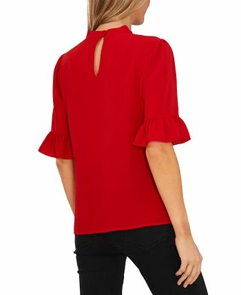 CeCe Women's Ruffled Elbow-Sleeve Tie-Neck Blouse 2 CeCe Women's Ruffled Elbow-Sleeve Tie-Neck Blouse - Image 2