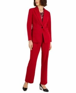 Kasper Women's Faux-Fly Pull-On Wide-Leg Pants -VINCE CAMUTO Shop 22683406 fpx