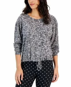 Style & Co Women's Cozy Cinch-Waist Scoop-Neck Top, Created For Macy's