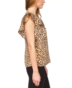 Michael Kors Women's Wildcat Printed Ruffled Top -VINCE CAMUTO Shop 22731339 fpx