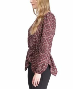 Michael Kors Foulard-Print Handkerchief-Hem Top 7 Michael Kors Foulard-Print Handkerchief-Hem Top -VINCE CAMUTO Shop 22732713 fpx