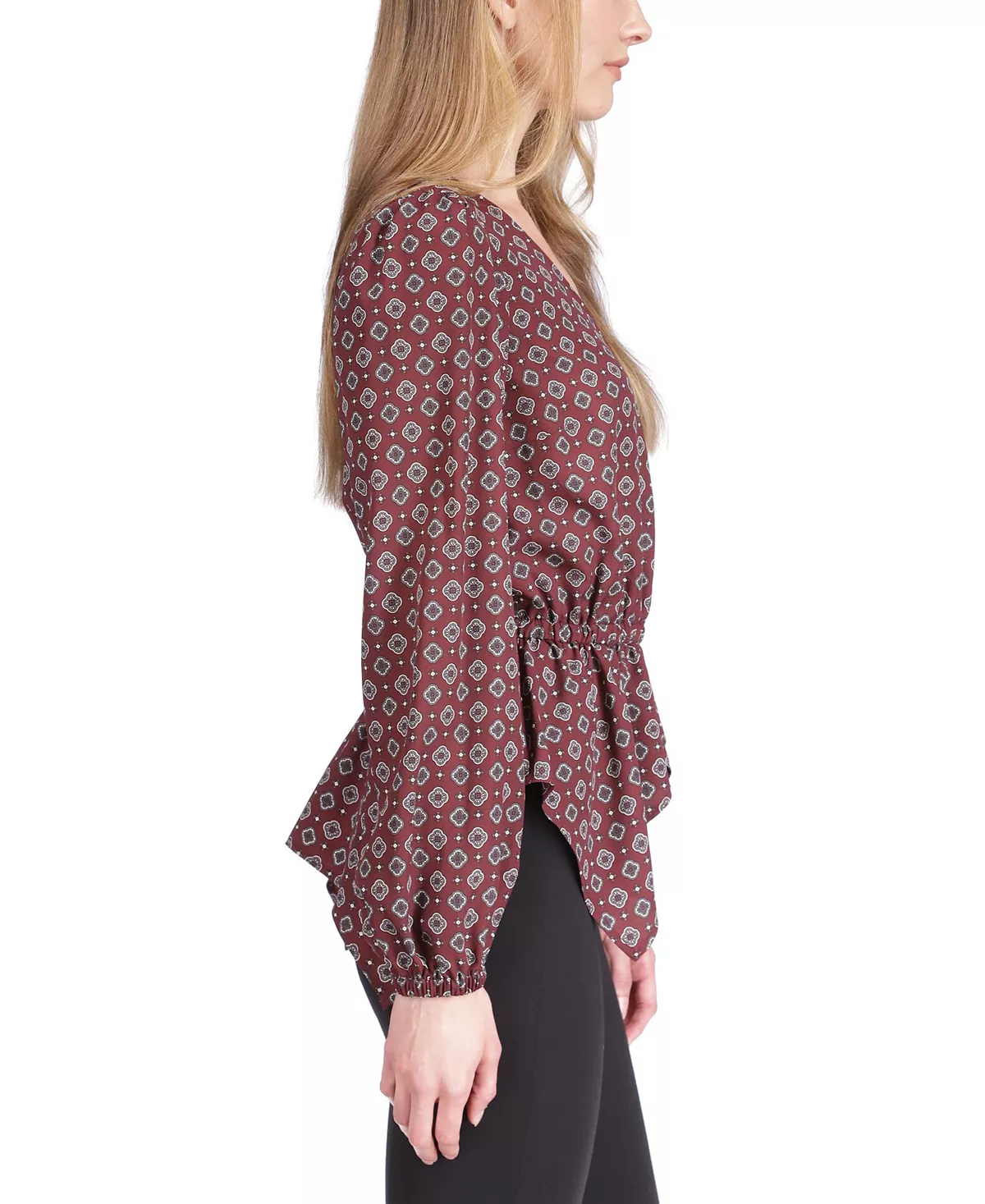 Michael Kors Foulard-Print Handkerchief-Hem Top 4 Michael Kors Foulard-Print Handkerchief-Hem Top - Image 4