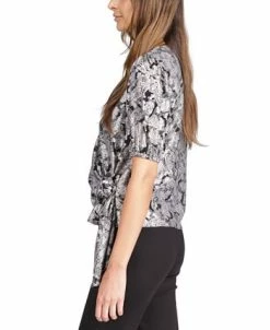 Michael Kors Women's Metallic Paisley Wrap Top -VINCE CAMUTO Shop 22732723 fpx