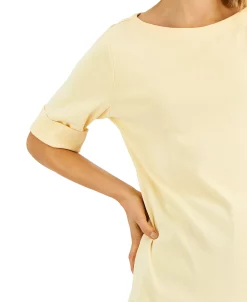 Karen Scott Cotton Boat-Neck Top, Created For Macy's 25 Karen Scott Cotton Boat-Neck Top, Created For Macy's -VINCE CAMUTO Shop 22740368 fpx