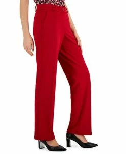 Kasper Women's Faux-Fly Pull-On Wide-Leg Pants -VINCE CAMUTO Shop 22760450 fpx