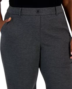 Kasper Plus Size Faux-Fly Pull-On Wide-Leg Pants 10 Kasper Plus Size Faux-Fly Pull-On Wide-Leg Pants -VINCE CAMUTO Shop 22761796 fpx