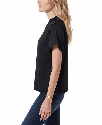 Sam Edelman Leona Braided Neckline Short Sleeve Blouse 2 Sam Edelman Leona Braided Neckline Short Sleeve Blouse - Image 2