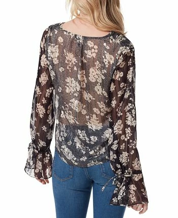Jessica Simpson Women's Aurora Floral-Print Sheer-Back Top 2 Jessica Simpson Women's Aurora Floral-Print Sheer-Back Top - Image 2