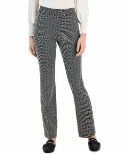 Anne Klein Women's Jacquard-Knit Bootcut Pants