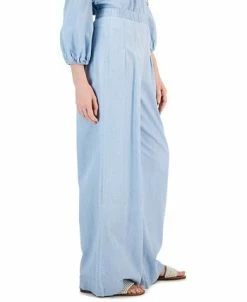 INC International Concepts Women's Chambray Ultra High-Rise Wide-Leg Pants, Created For Macy's 7 INC International Concepts Women's Chambray Ultra High-Rise Wide-Leg Pants, Created For Macy's -VINCE CAMUTO Shop 22783640 fpx