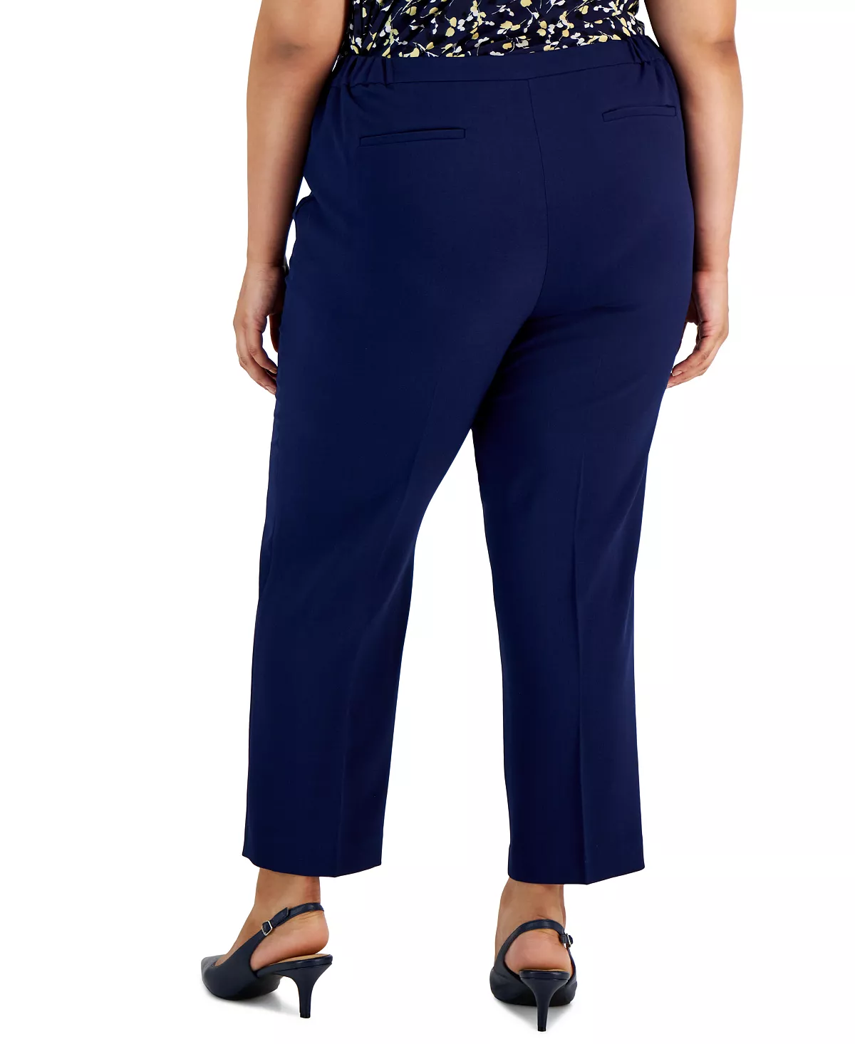Kasper Plus Size Straight-Leg Pants 6 Kasper Plus Size Straight-Leg Pants - Image 6