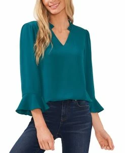 CeCe Ruffle-Sleeve Top