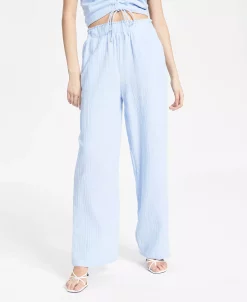 And Now This Women's Textured High-Rise Pull-On Pants -VINCE CAMUTO Shop 22836340 fpx