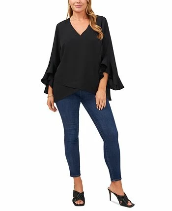 Vince Camuto Plus Size Flutter-Sleeve Top 2 Vince Camuto Plus Size Flutter-Sleeve Top - Image 2
