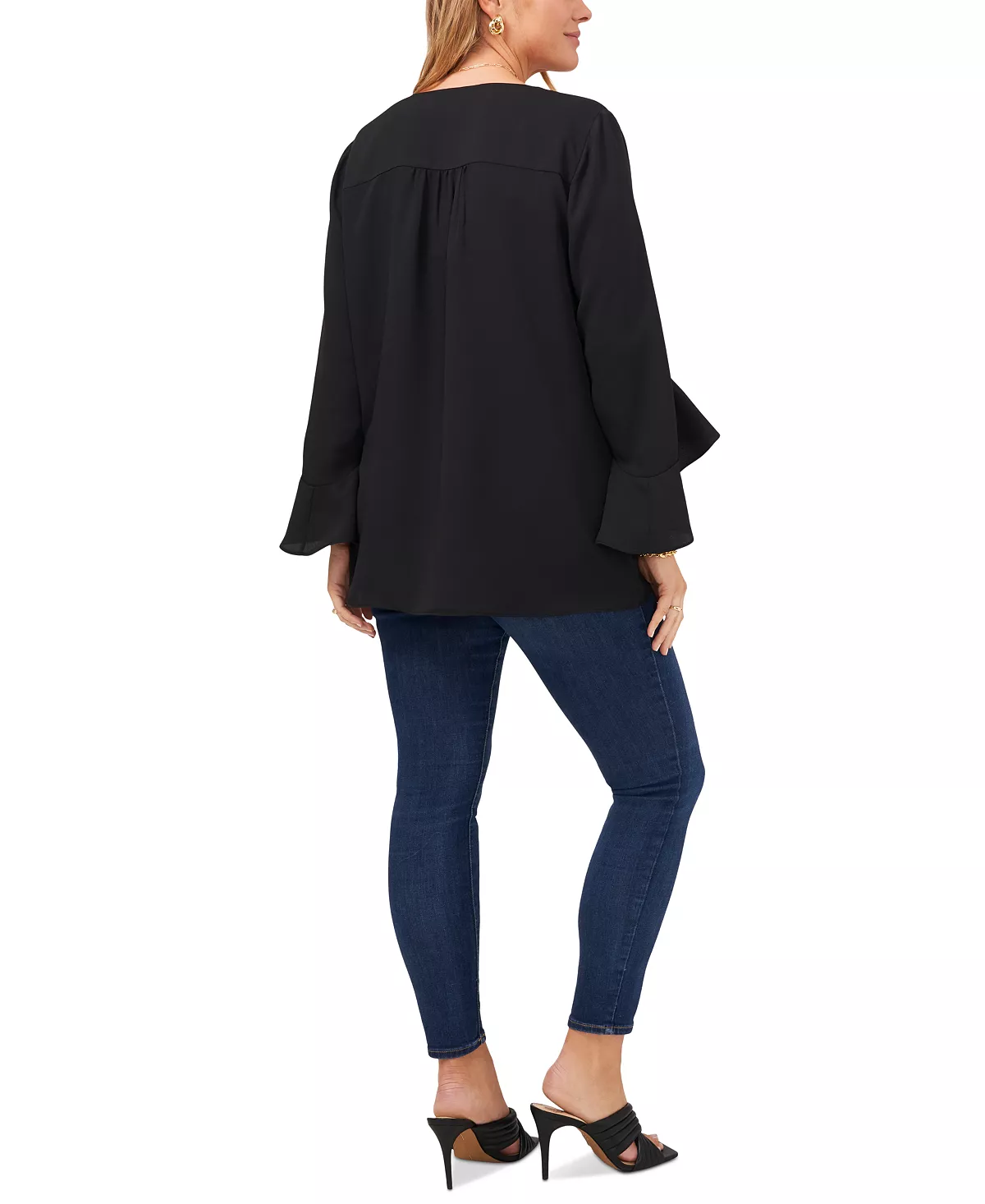 Vince Camuto Plus Size Flutter-Sleeve Top 3 Vince Camuto Plus Size Flutter-Sleeve Top - Image 3