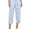 Charter Club Women's Linen Toile Cropped Pants, Created For Macy's