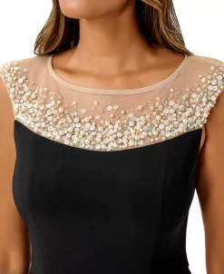 Adrianna Papell Women's Embellished Overlay Jumpsuit 6 Adrianna Papell Women's Embellished Overlay Jumpsuit -VINCE CAMUTO Shop 22866057 fpx