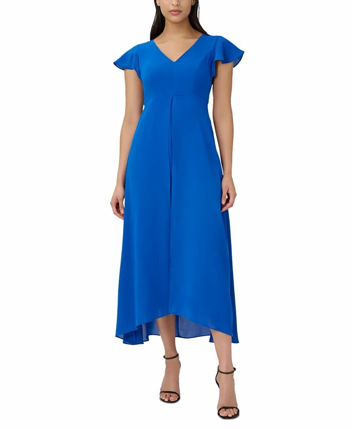 Adrianna Papell Women's Flutter-Sleeve Overlay Jumpsuit 1 Adrianna Papell Women's Flutter-Sleeve Overlay Jumpsuit