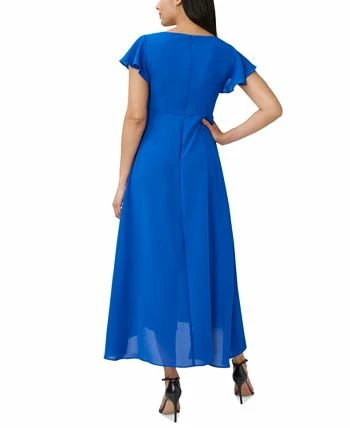 Adrianna Papell Women's Flutter-Sleeve Overlay Jumpsuit 2 Adrianna Papell Women's Flutter-Sleeve Overlay Jumpsuit - Image 2