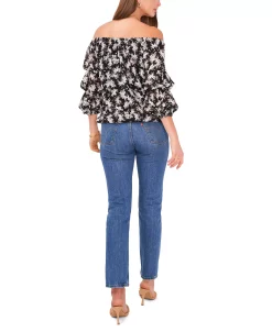 Vince Camuto Women's Off Shoulder Bubble Sleeve Top -VINCE CAMUTO Shop 22903417 fpx