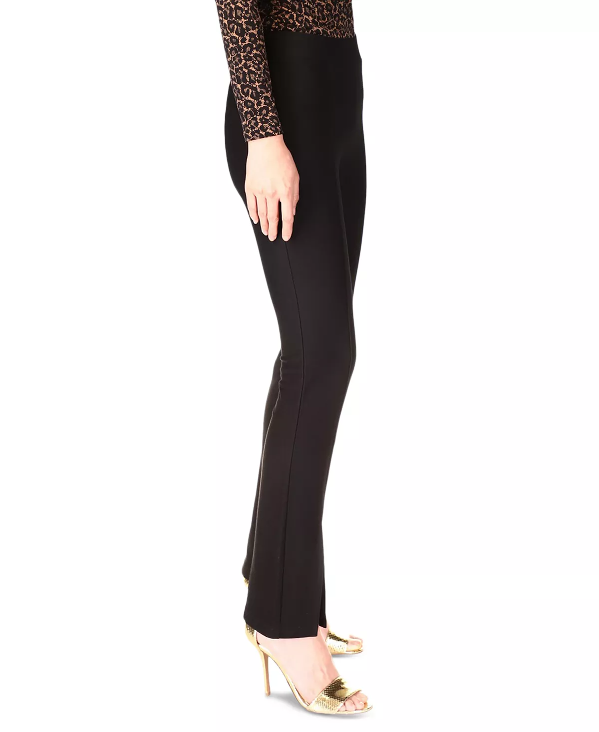 Michael Kors Women's Seamed Split-Hem Leggings 4 Michael Kors Women's Seamed Split-Hem Leggings - Image 4