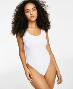 Bar III Seamless Scoop-Neck Thong Bodysuit, Created For Macy's -VINCE CAMUTO Shop 22915080 fpx