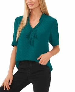 CeCe Otton Clip-Dot Bow Top