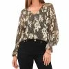 Vince Camuto Women's V-neck Blouson Sleeve Blouse