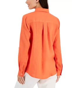 Charter Club Women's Linen Shirt, Created For Macy's 17 Charter Club Women's Linen Shirt, Created For Macy's -VINCE CAMUTO Shop 22948402 fpx