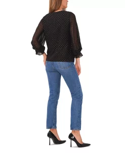 Vince Camuto Women's V-neck Blouse With Balloon Sleeves -VINCE CAMUTO Shop 22951363 fpx