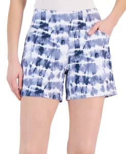 INC International Concepts Women's Mid Rise Tie-Dyed Shorts, Created For Macy's -VINCE CAMUTO Shop 22979358 fpx