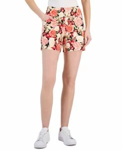 INC International Concepts Women's High Rise Floral-Print Shorts, Created For Macy's