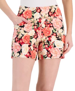 INC International Concepts Women's High Rise Floral-Print Shorts, Created For Macy's 6 INC International Concepts Women's High Rise Floral-Print Shorts, Created For Macy's -VINCE CAMUTO Shop 22979406 fpx