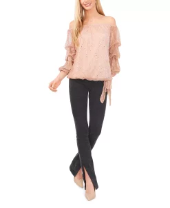 Vince Camuto Women's Off The Shoulder Balloon-Sleeve Top -VINCE CAMUTO Shop 22984162 fpx