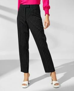 Anne Klein Women's Pinstripe Straight-Leg Pants