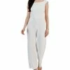 Connected Women's Scuba Crepe Sleeveless Wide-Leg Jumpsuit