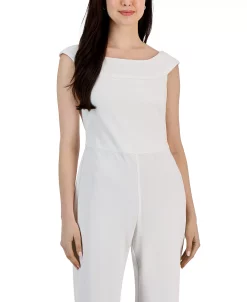 Connected Women's Scuba Crepe Sleeveless Wide-Leg Jumpsuit -VINCE CAMUTO Shop 22996146 fpx