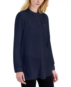 Alfani Women's Button-Front Tunic, Created For Macy's
