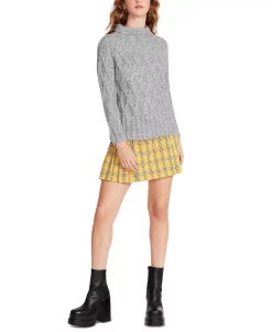 Steve Madden Women's Olive Cable-Knit Pullover Sweater -VINCE CAMUTO Shop 23022022 fpx