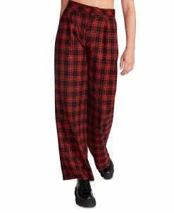 Steve Madden Women's Isabella Plaid Wide-Leg Pants -VINCE CAMUTO Shop 23136876 fpx